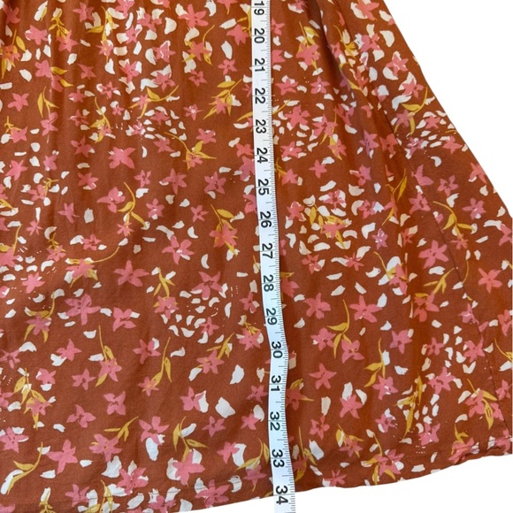 Roxy Hello Petal Woven Mini Dress On or Off Shoulder Fall Smocked Size Small - Picture 15 of 15